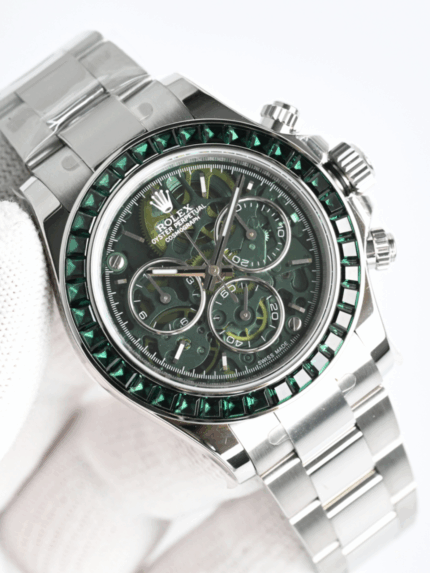 R74 Carbon Fiber Chronograph Watch – 40mm Skeleton Dial, Automatic 4130 Movement