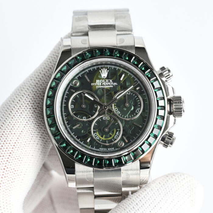 R74 Carbon Fiber Chronograph Watch – 40mm Skeleton Dial, Automatic 4130 Movement - Image 2
