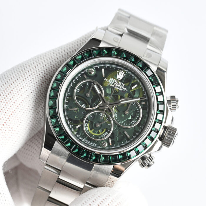 R74 Carbon Fiber Chronograph Watch – 40mm Skeleton Dial, Automatic 4130 Movement - Image 3