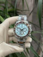 Rolex Daytona Ice Blue – Skeleton Back | Luxury Automatic Chronograph Watch for Men