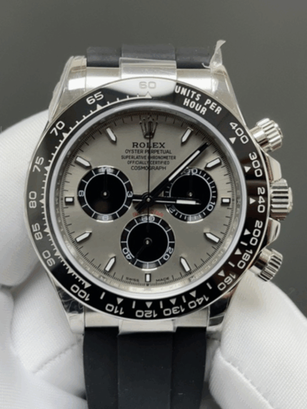 FH Daytona Chronograph – 40mm Gold-Tone Case, Rubber Strap, 904L Steel, Premium Replica