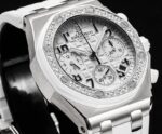 ZPF Audemars Piguet Royal Oak Offshore 26048 37MM Chronograph – Diamond Bezel | Automatic Watch for Women - Image 3
