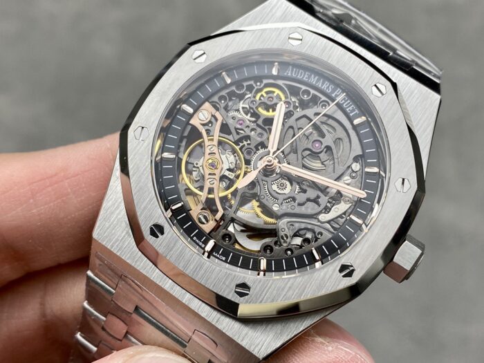THB V2 Edition Audemars Piguet Royal Oak 15407 Skeleton – Custom Integrated Movement | 10.1mm Ultra-Thin Case - Image 4