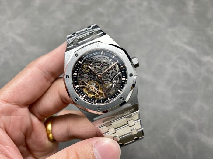 THB V2 Edition Audemars Piguet Royal Oak 15407 Skeleton – Custom Integrated Movement | 10.1mm Ultra-Thin Case - Image 5