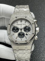 OMF Audemars Piguet Royal Oak 26240 “Frosted Gold” Chronograph – 41mm Steel Case | Skeleton Back | Luxury Men’s Watch