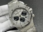 OMF Audemars Piguet Royal Oak 26240 “Frosted Gold” Chronograph – 41mm Steel Case | Skeleton Back | Luxury Men’s Watch - Image 2