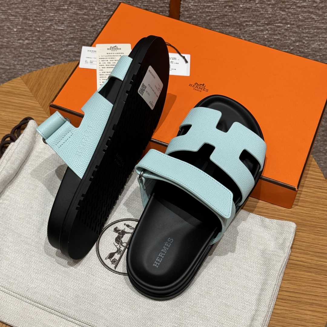 cmp_i1741181837829_4256_0_7 Chypre Women’s Sandals | Bleu Cristaux | Epsom Leather - Image 5