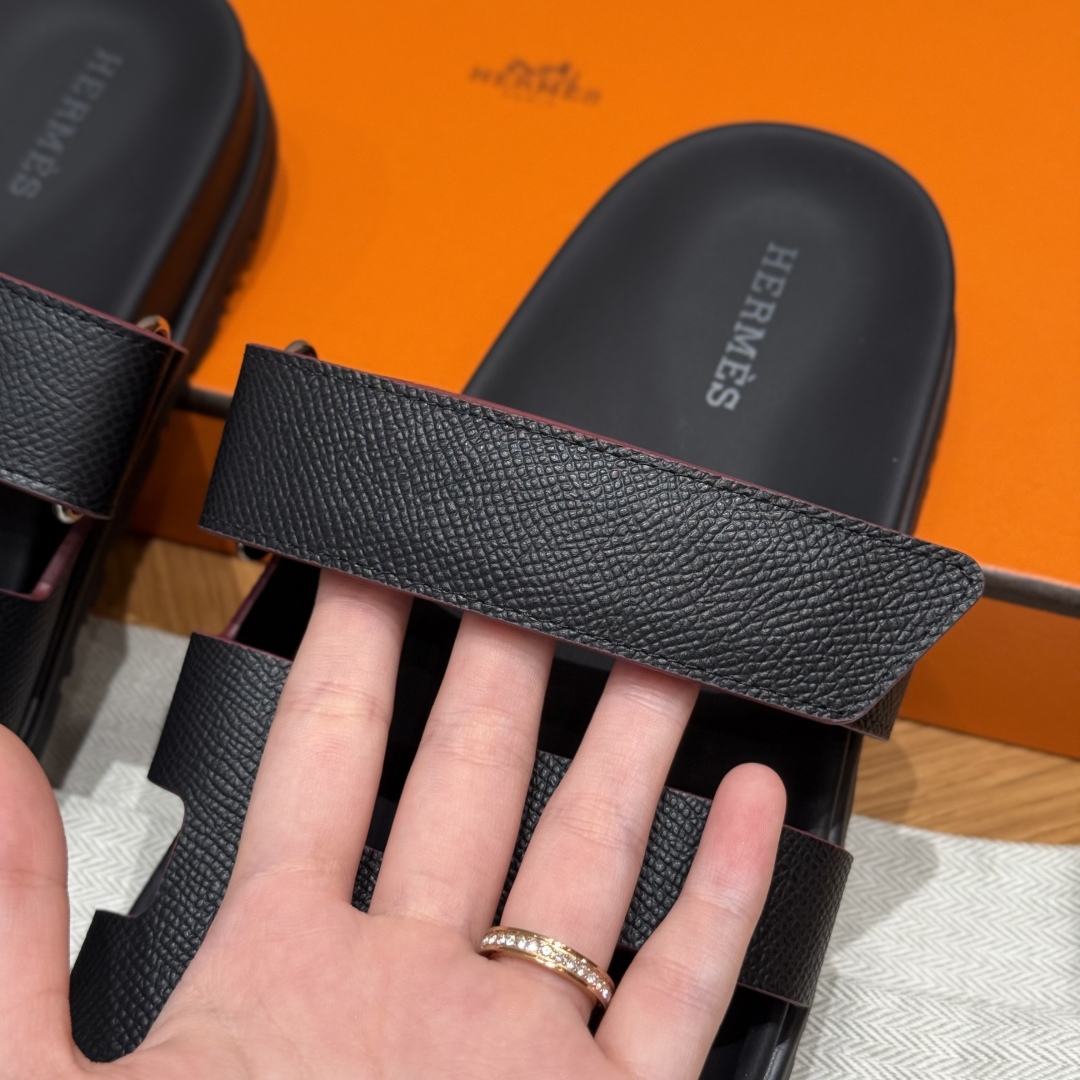 cmp_i1749360352058_315_0_3 Chypre Women’s Sandals | Black | Epsom Leather - Image 7