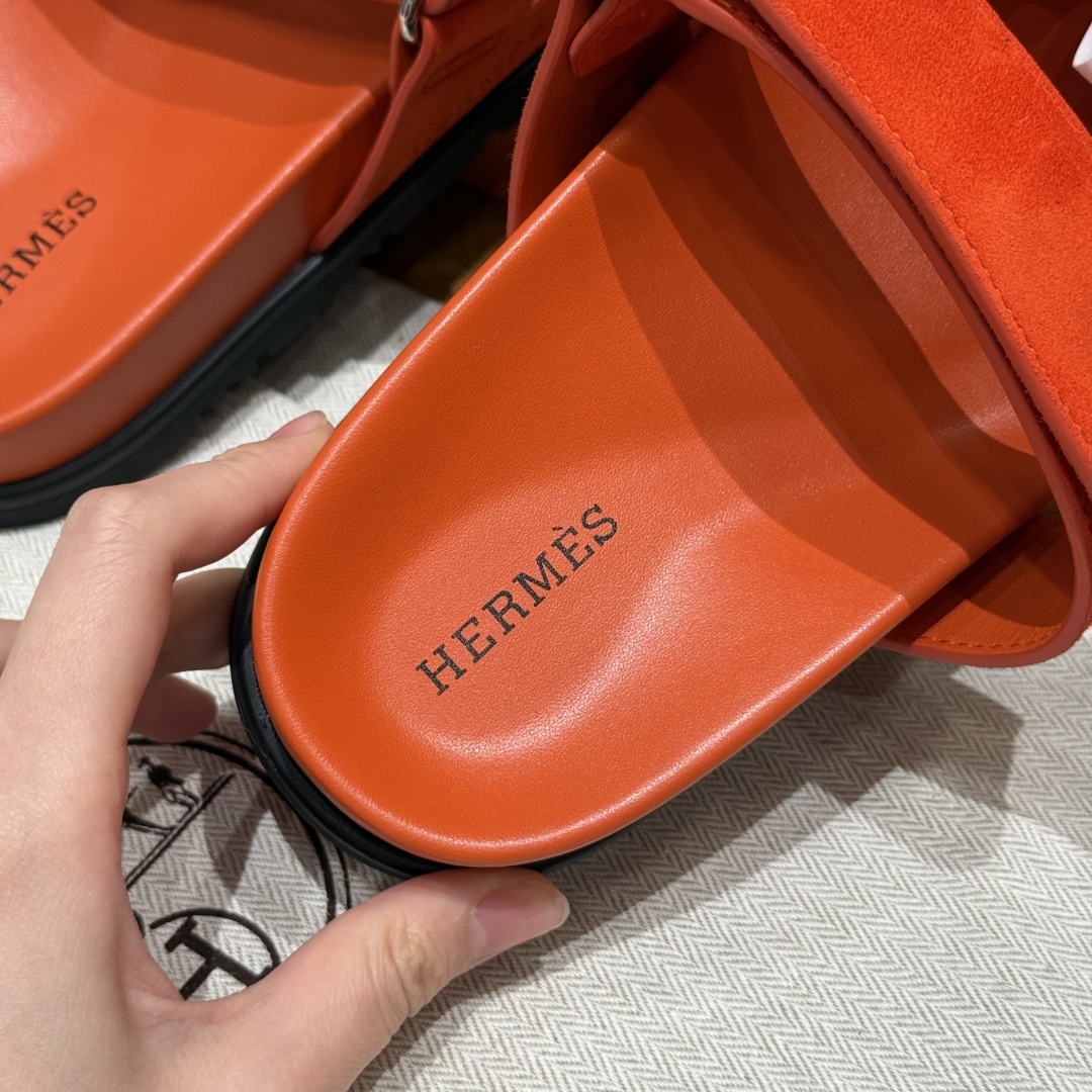 cmp_i1749540083417_3529_0_7 Chypre Women’s Sandals | Orange | Chamois Leather - Image 7