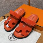 Chypre Women’s Sandals | Orange | Chamois Leather - Image 6