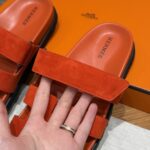 Chypre Women’s Sandals | Orange | Chamois Leather - Image 5