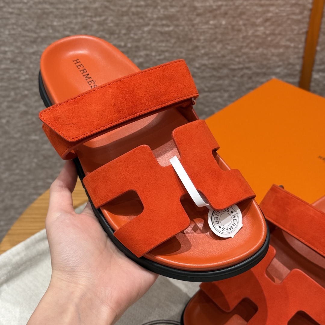 cmp_i1749540200745_9152_0_1 Chypre Women’s Sandals | Orange | Chamois Leather - Image 4