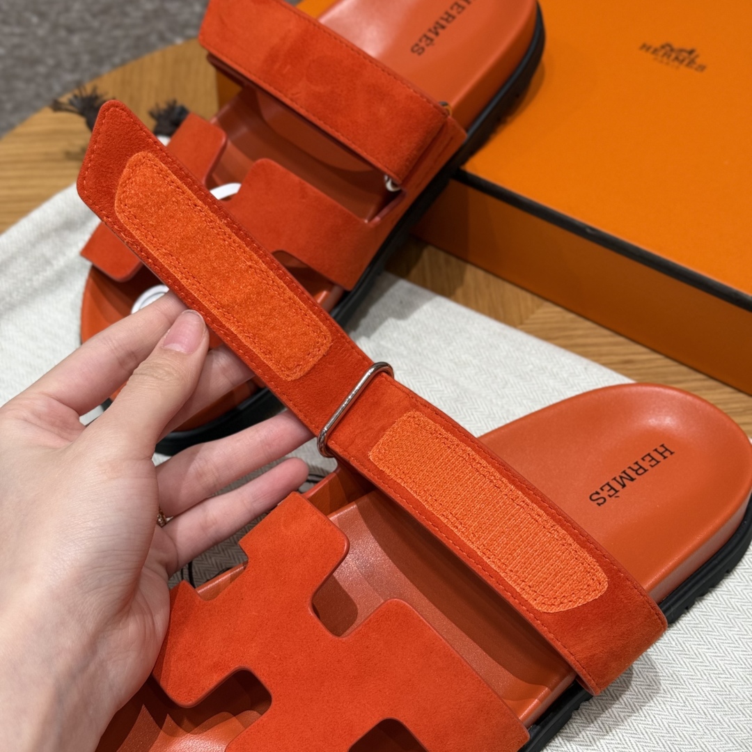 cmp_i1749540200746_6195_0_4 Chypre Women’s Sandals | Orange | Chamois Leather - Image 3