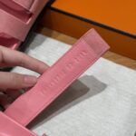 Chypre Women’s Sandals | Peach Pink | Chamois Leather - Image 9