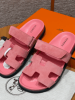 Chypre Women’s Sandals | Peach Pink | Chamois Leather