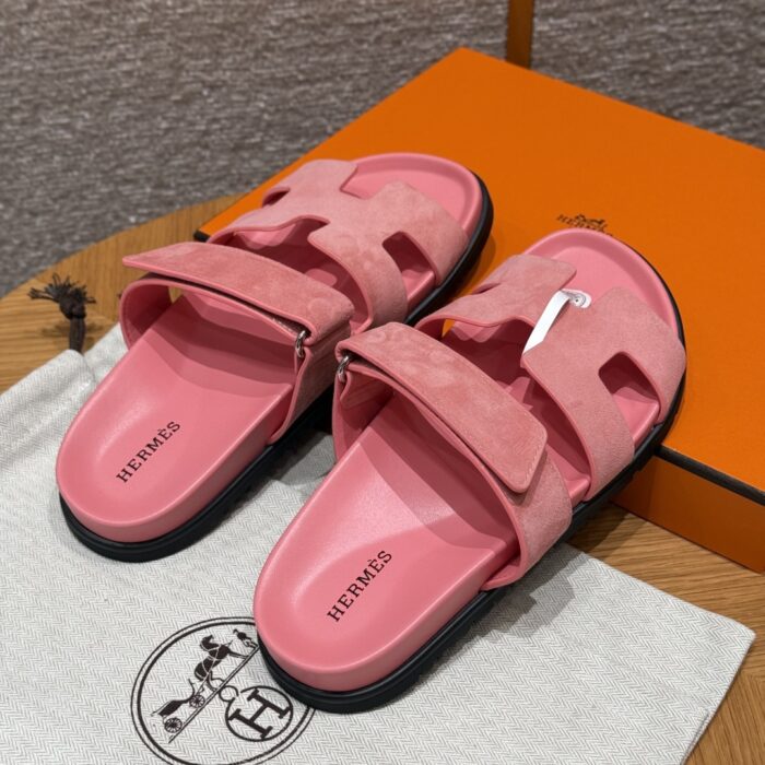 Chypre Women’s Sandals | Peach Pink | Chamois Leather - Image 7