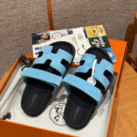 Chypre Women’s Sandals | Candy Blue | Chamois Leather - Image 7