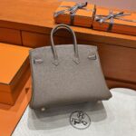 Birkin 25 | CK18 Etoupe Togo Leather | Gold Hardware | 25×20×13cm - Image 9