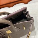 Birkin 25 | CK18 Etoupe Togo Leather | Gold Hardware | 25×20×13cm - Image 11
