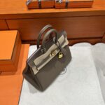 Birkin 25 | CK18 Etoupe Togo Leather | Gold Hardware | 25×20×13cm - Image 16