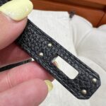 Birkin 25 | 89 Black Togo Leather | Silver Hardware | 25×20×13cm - Image 13