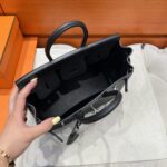 Birkin 25 | 89 Black Togo Leather | Silver Hardware | 25×20×13cm - Image 14