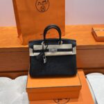 Birkin 25 | 89 Black Togo Leather | Silver Hardware | 25×20×13cm - Image 17