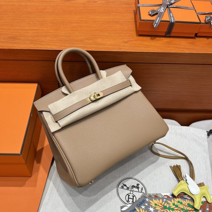 Birkin 25 | OM Chai Togo Leather | Gold Hardware | 25×20×13cm - Image 18