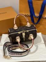 Speedy Bandoulière 20 Monogram Handbag | Black | 13.5×12×20.5cm - Image 10