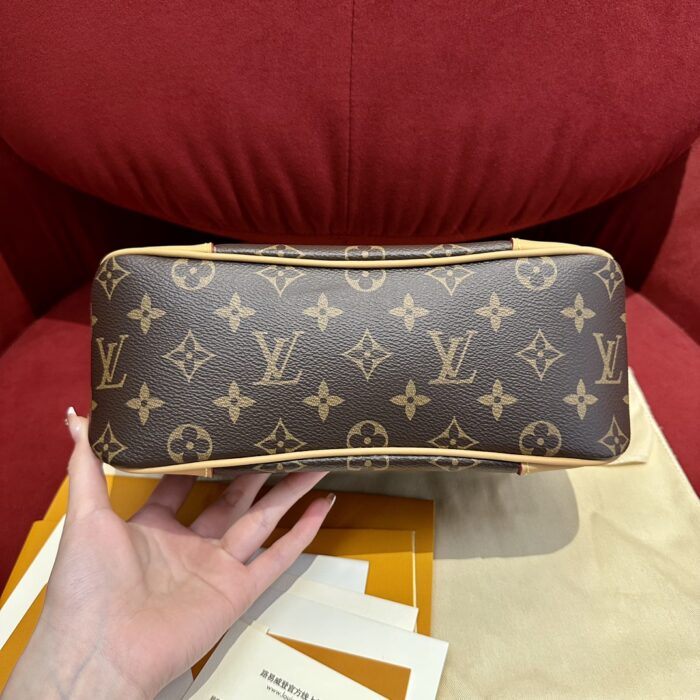 BOULOGNE Small Monogram Handbag | Natural Color | 16×9.5×29cm - Image 5