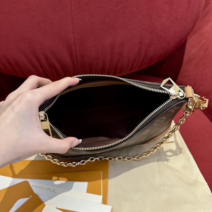 BOULOGNE Small Monogram Handbag | Natural Color | 16×9.5×29cm - Image 6