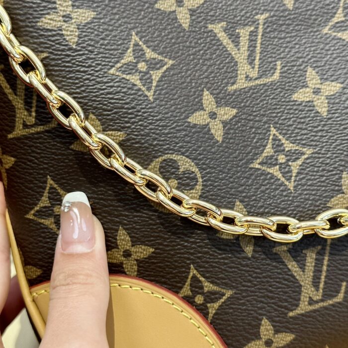 BOULOGNE Small Monogram Handbag | Natural Color | 16×9.5×29cm - Image 11