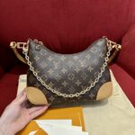 BOULOGNE Small Monogram Handbag | Natural Color | 16×9.5×29cm - Image 15