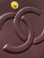 Classic CF Black & Gold Handbag | Haas Calfskin Leather | 15.5×25.5×6.5cm - Image 17