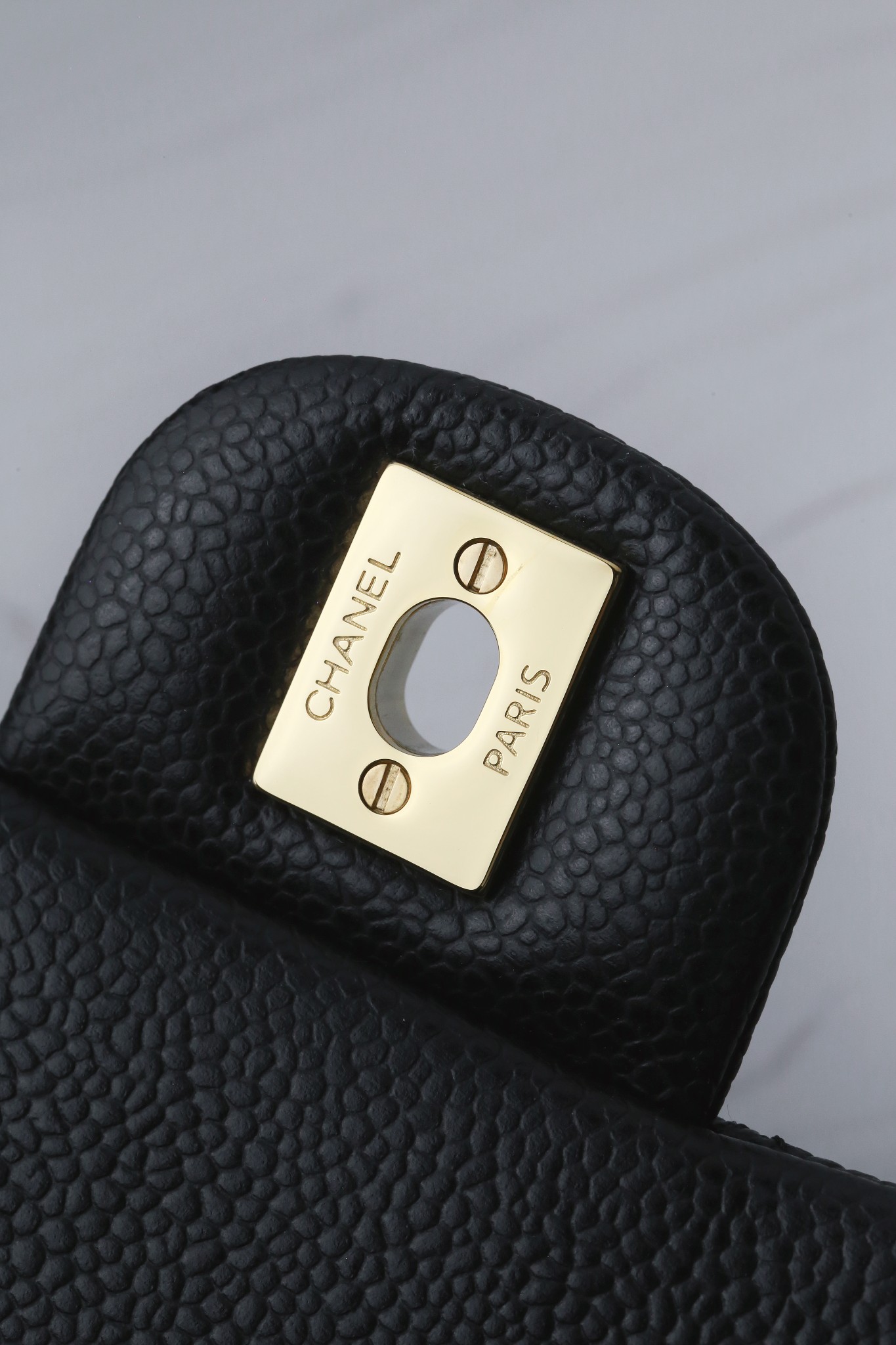 wsxc1752633246601_1 Classic MINI CF Black & Gold | Hass Caviar Calfskin Handbag | 12×20×6cm - Image 11