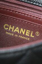 Classic MINI CF Black & Gold | Hass Caviar Calfskin Handbag | 12×20×6cm - Image 15