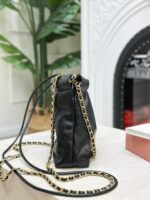 25A New Mini Black & Gold Luxury Calfskin Handbag | 20×19×6cm - Image 4