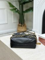 25A New Mini Black & Gold Luxury Calfskin Handbag | 20×19×6cm - Image 5