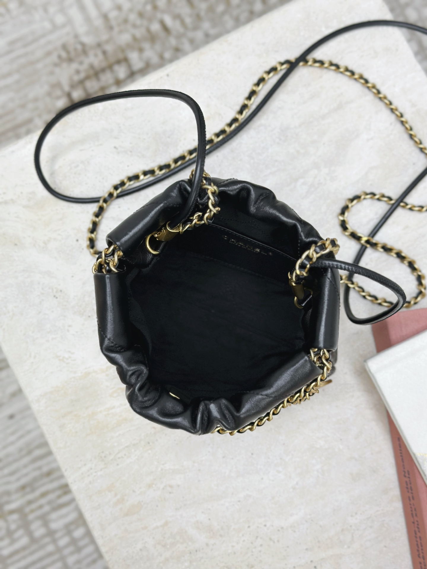 wsxc1752633552972_8 25A New Mini Black & Gold Luxury Calfskin Handbag | 20×19×6cm - Image 9