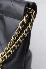 25A New Mini Black & Gold Luxury Calfskin Handbag | 20×19×6cm - Image 13