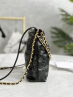 Classic 22bag Handbag | Black Gold & Black Silver | Mini, Small & Medium Sizes | Antiba Leather - Image 6