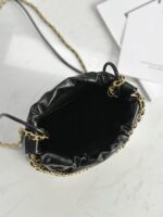 Classic 22bag Handbag | Black Gold & Black Silver | Mini, Small & Medium Sizes | Antiba Leather - Image 12