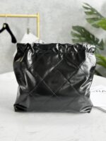 Classic 22bag Handbag | Black Gold & Black Silver | Mini, Small & Medium Sizes | Antiba Leather - Image 26