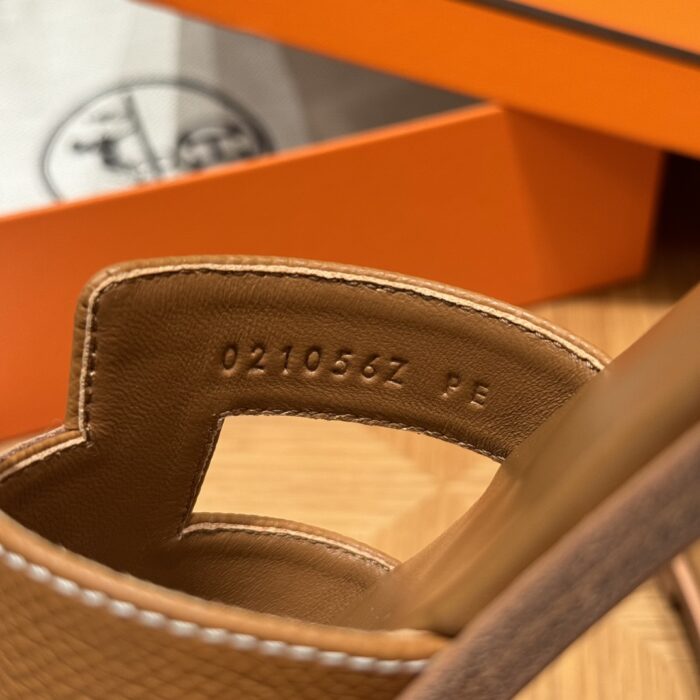 Oran Sandals | 37 Gold | Epsom Leather Upper & Dermal Outsole | Size 35–41 - Image 9