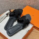 Oran Sandals | 89 Black | Epsom Leather Upper & Dermal Outsole | Size 35–41 - Image 3