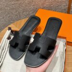 Oran Sandals | 89 Black | Epsom Leather Upper & Dermal Outsole | Size 35–41 - Image 6