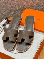 Oran Sandals for Women | Etoupe Grey | Epsom Leather