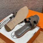 Oran Sandals for Women | Etoupe Grey | Epsom Leather - Image 4