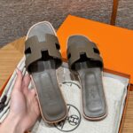 Oran Sandals for Women | Etoupe Grey | Epsom Leather - Image 6