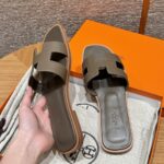 Oran Sandals for Women | Etoupe Grey | Epsom Leather - Image 7